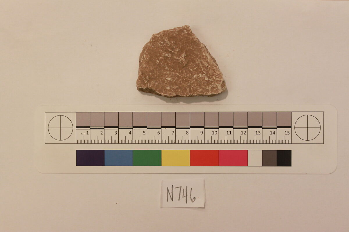 Stucco Fragment, Stucco; carved, painted
