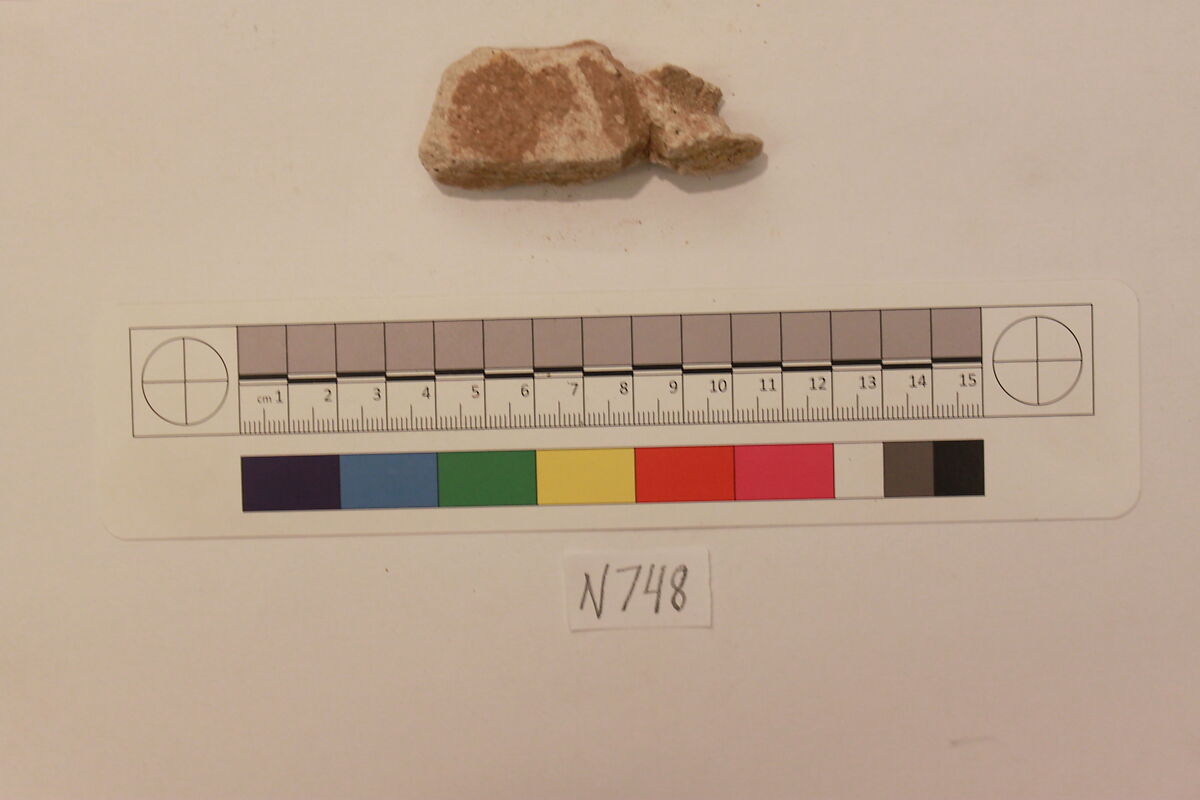 Stucco Fragment, Stucco; carved 