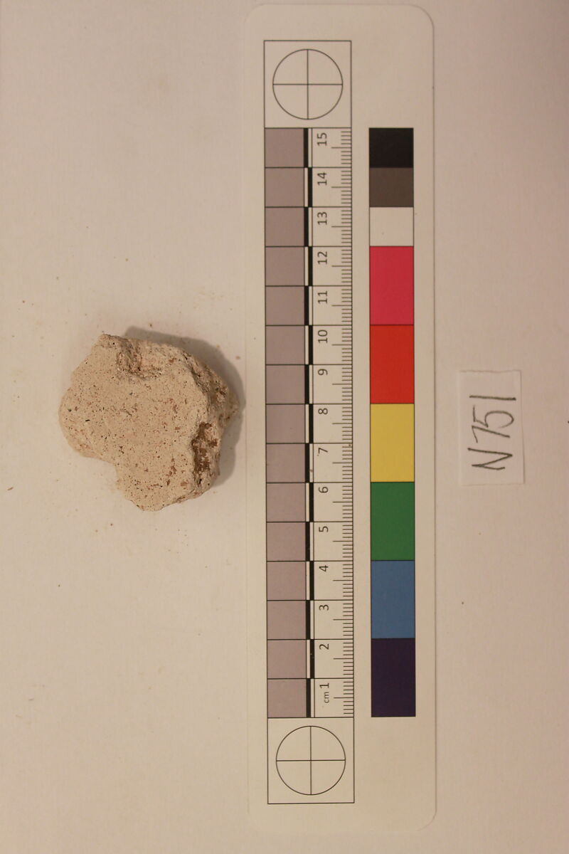 Stucco Fragment, Stucco; carved