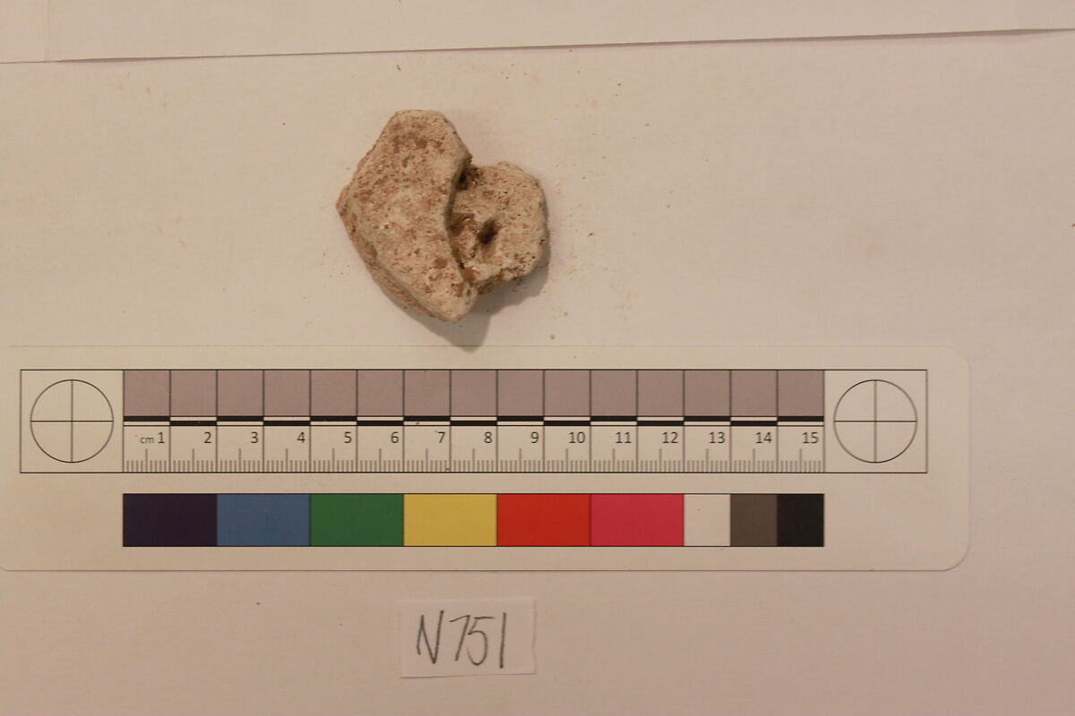 Stucco Fragment, Stucco; carved 