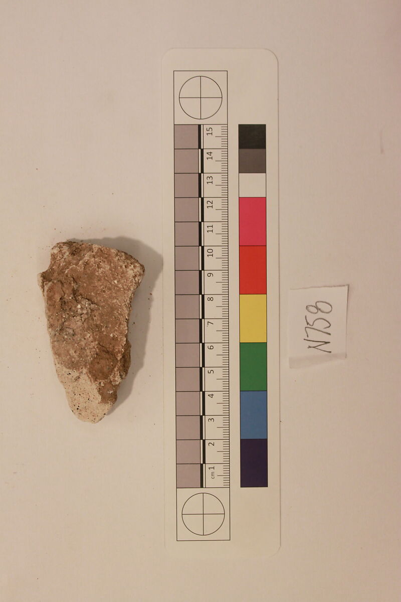 Stucco Fragment, Stucco; carved, painted (?)