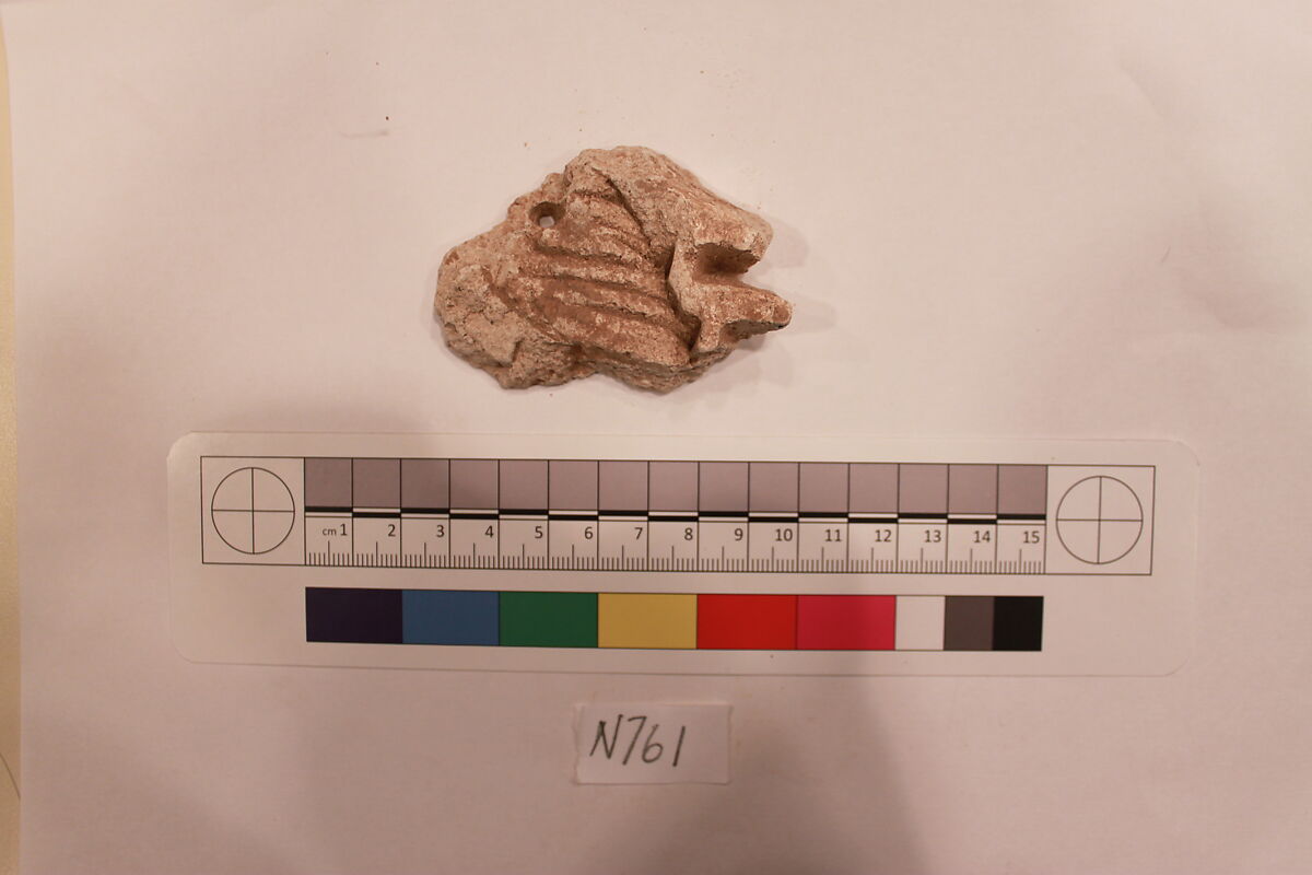 Stucco Fragment, Stucco; carved 