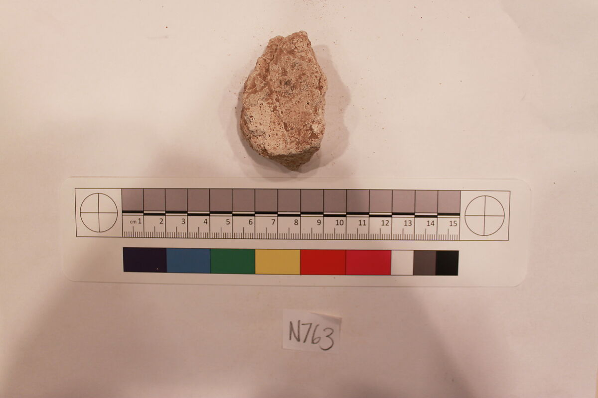 Stucco Fragment, Stucco; carved
