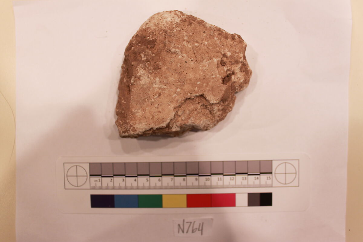 Stucco Fragment, Stucco; carved