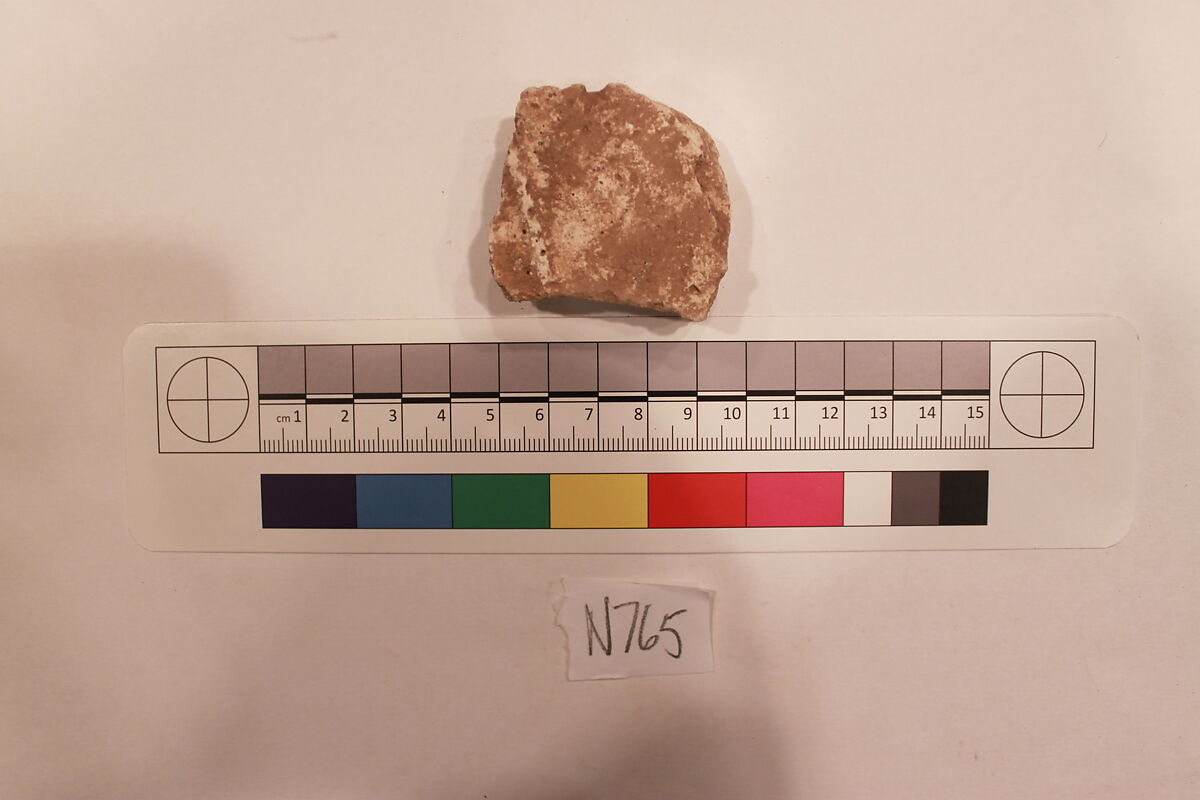 Stucco Fragment, Stucco; carved