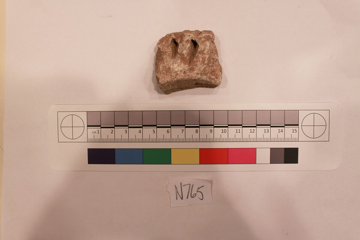 Stucco Fragment, Stucco; carved 