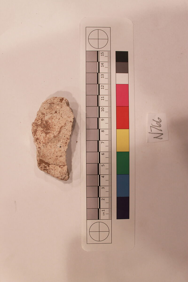 Stucco Fragment, Stucco; carved