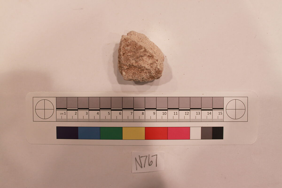 Stucco Fragment, Stucco; carved