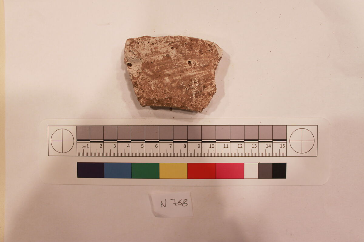 Stucco Fragment, Stucco; carved
