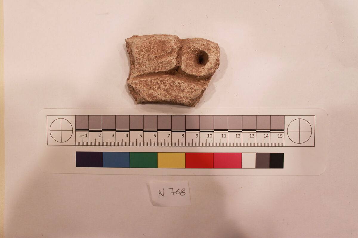 Stucco Fragment, Stucco; carved 