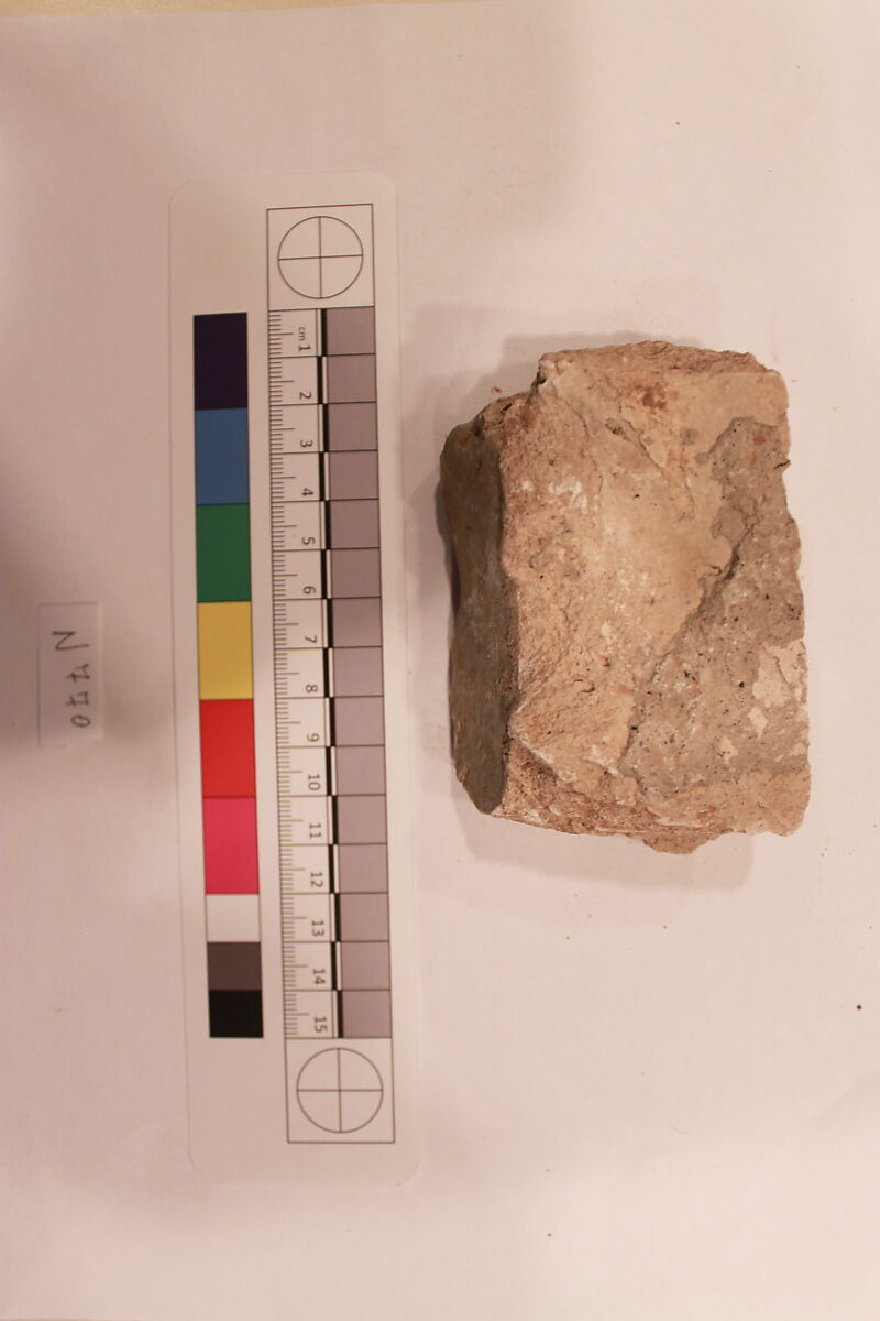 Stucco Fragment, Stucco; carved