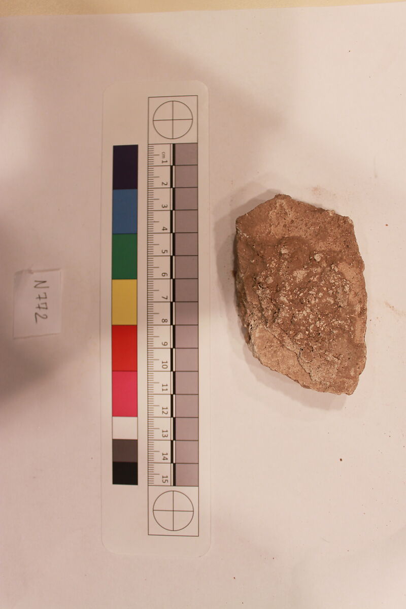 Stucco Fragment, Stucco; carved