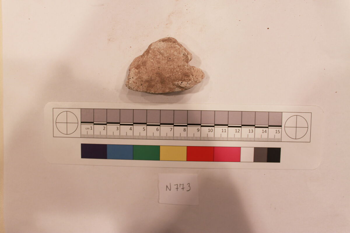 Stucco Fragment, Stucco; carved