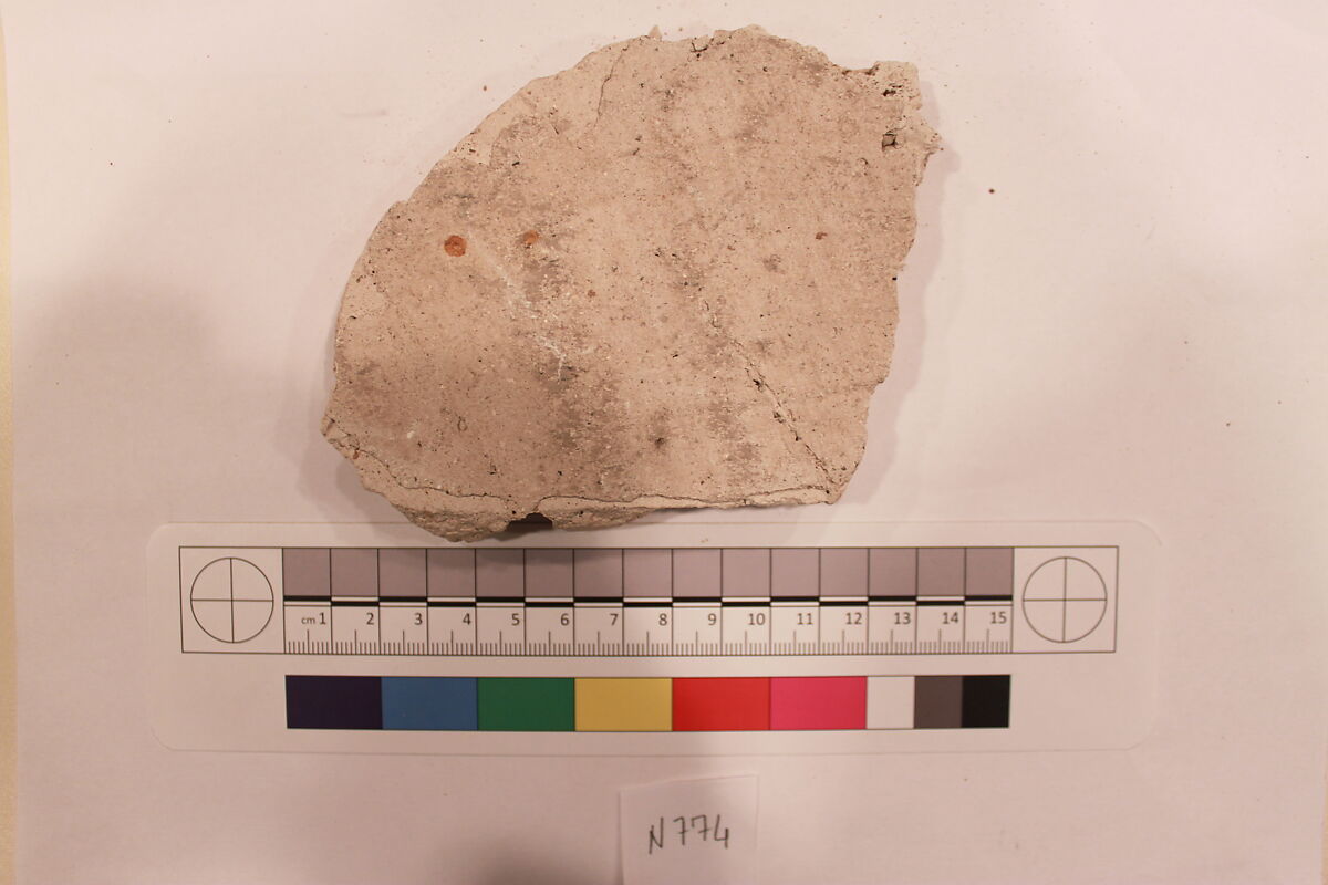 Stucco Fragment, Stucco; carved