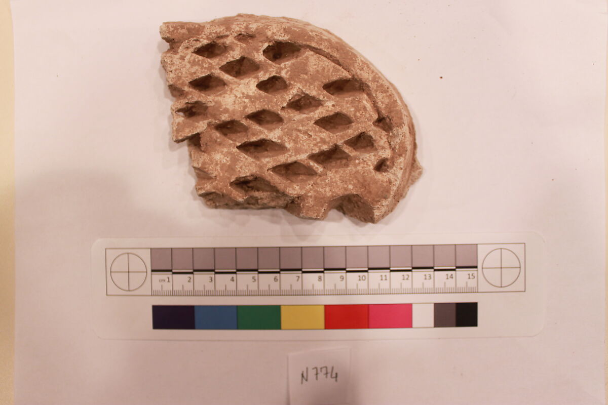 Stucco Fragment, Stucco; carved