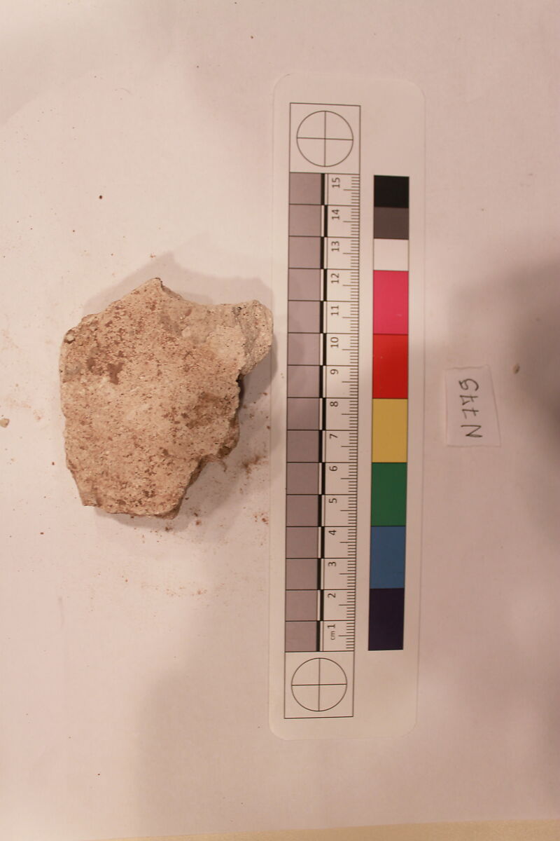 Stucco Fragment, Stucco; carved