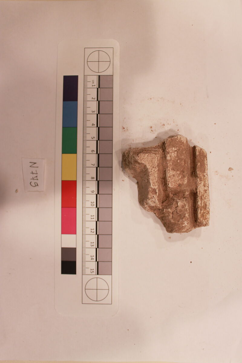 Stucco Fragment, Stucco; carved 