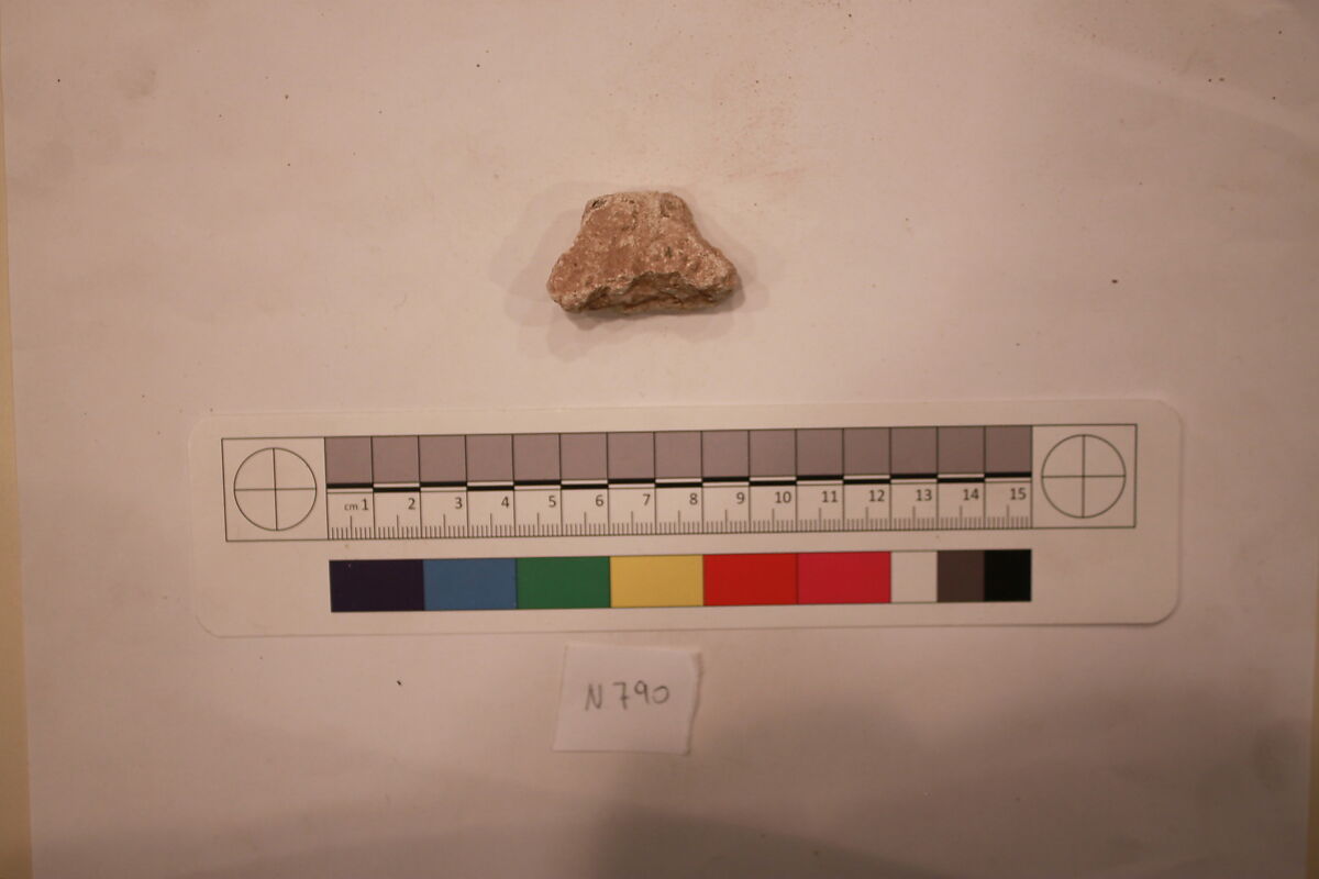 Stucco Fragment, Stucco; carved 