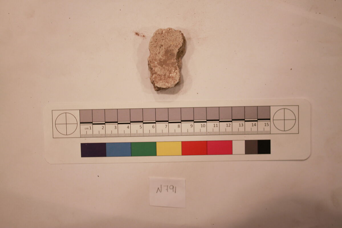 Stucco Fragment, Stucco; carved, painted (?)