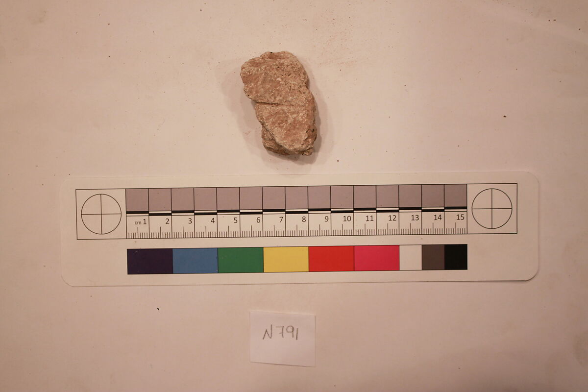 Stucco Fragment, Stucco; carved, painted (?) 
