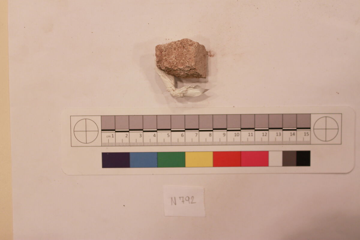 Stucco Fragment, Stucco; carved 