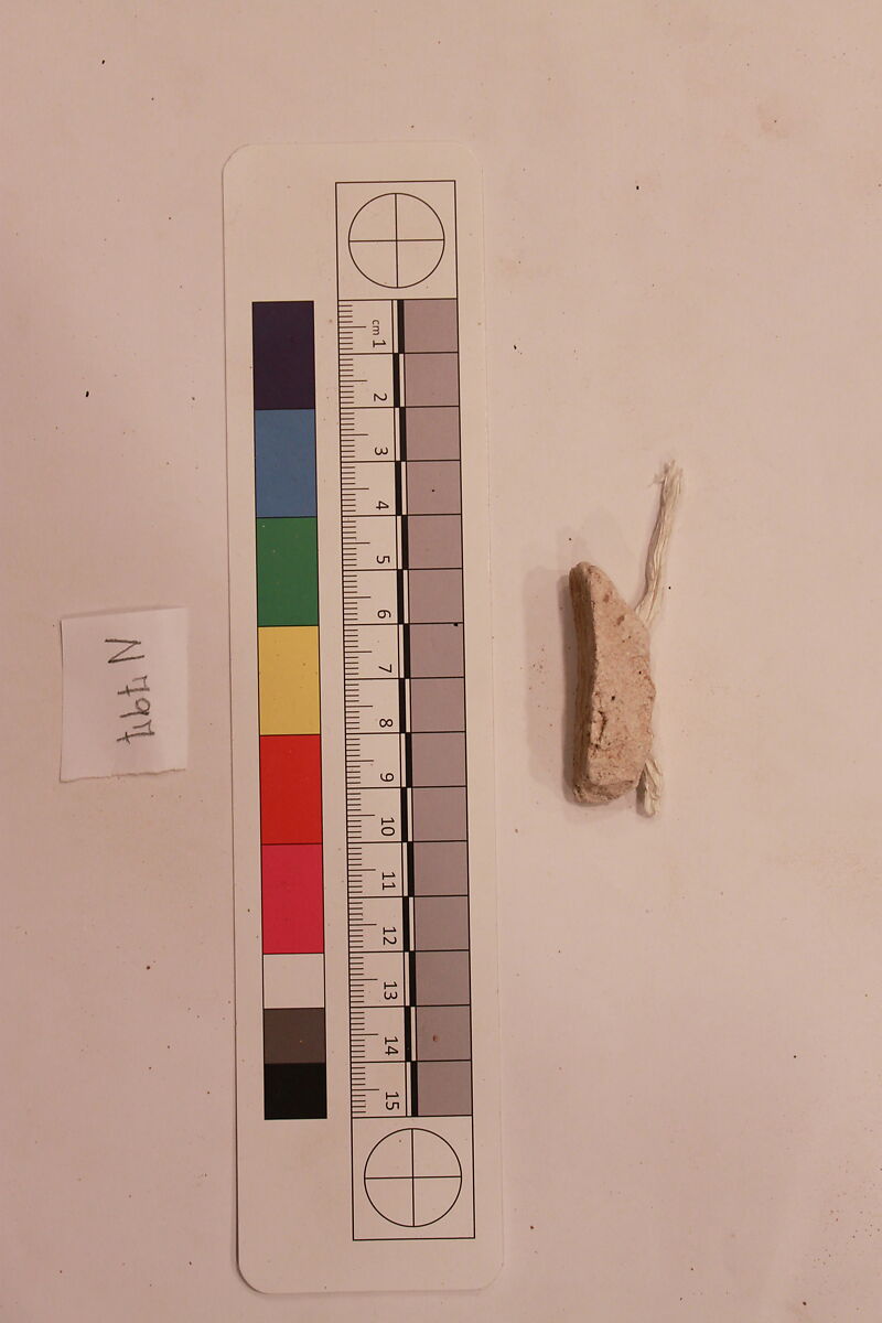 Stucco Fragment, Stucco; carved, painted