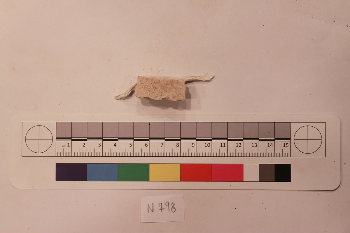 Stucco Fragment, Stucco; carved, painted