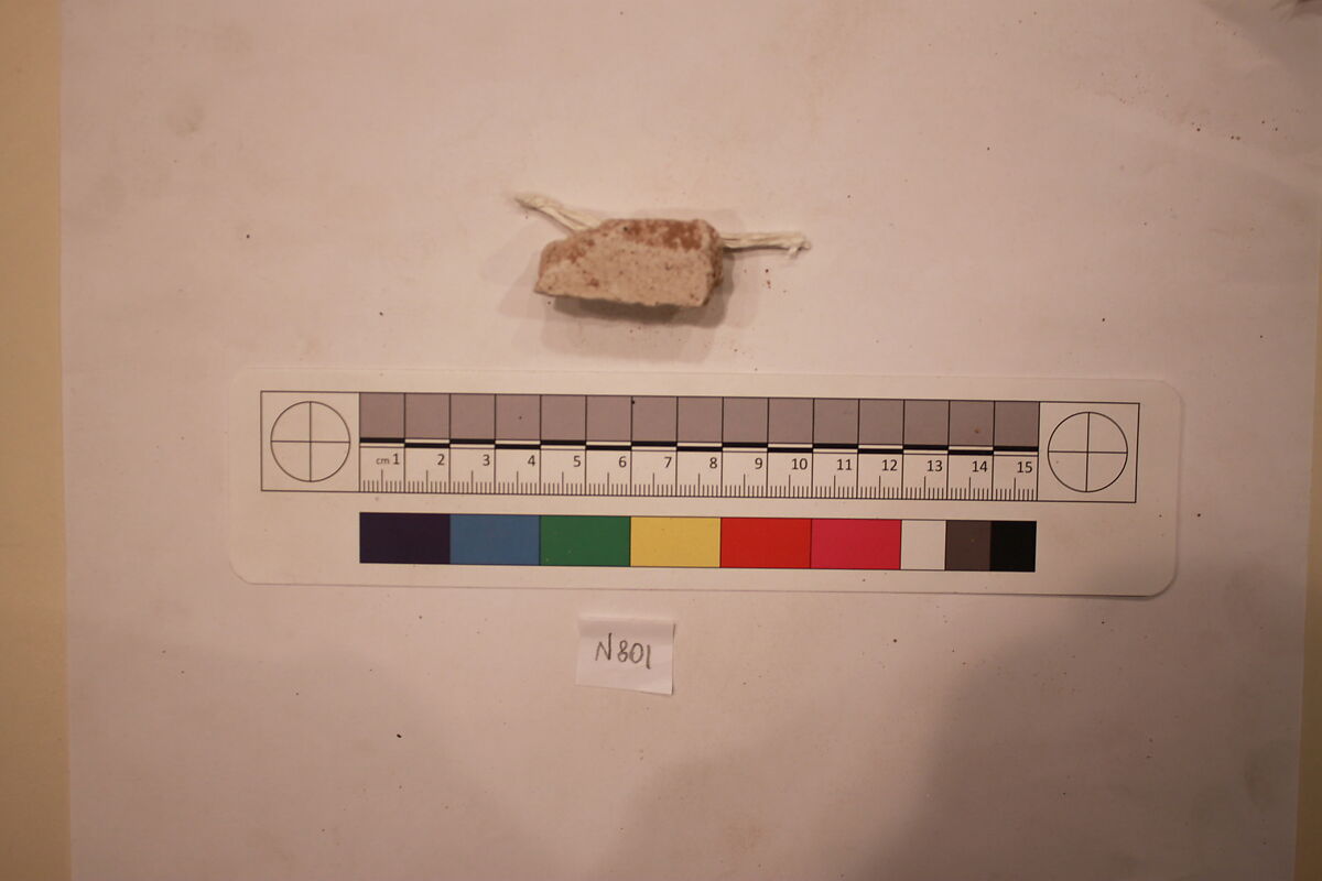 Stucco Fragment, Stucco; carved, painted