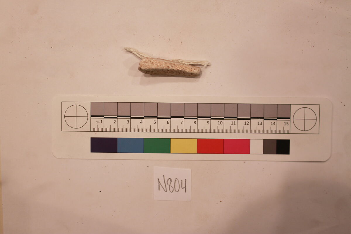 Stucco Fragment, Stucco; carved, painted 