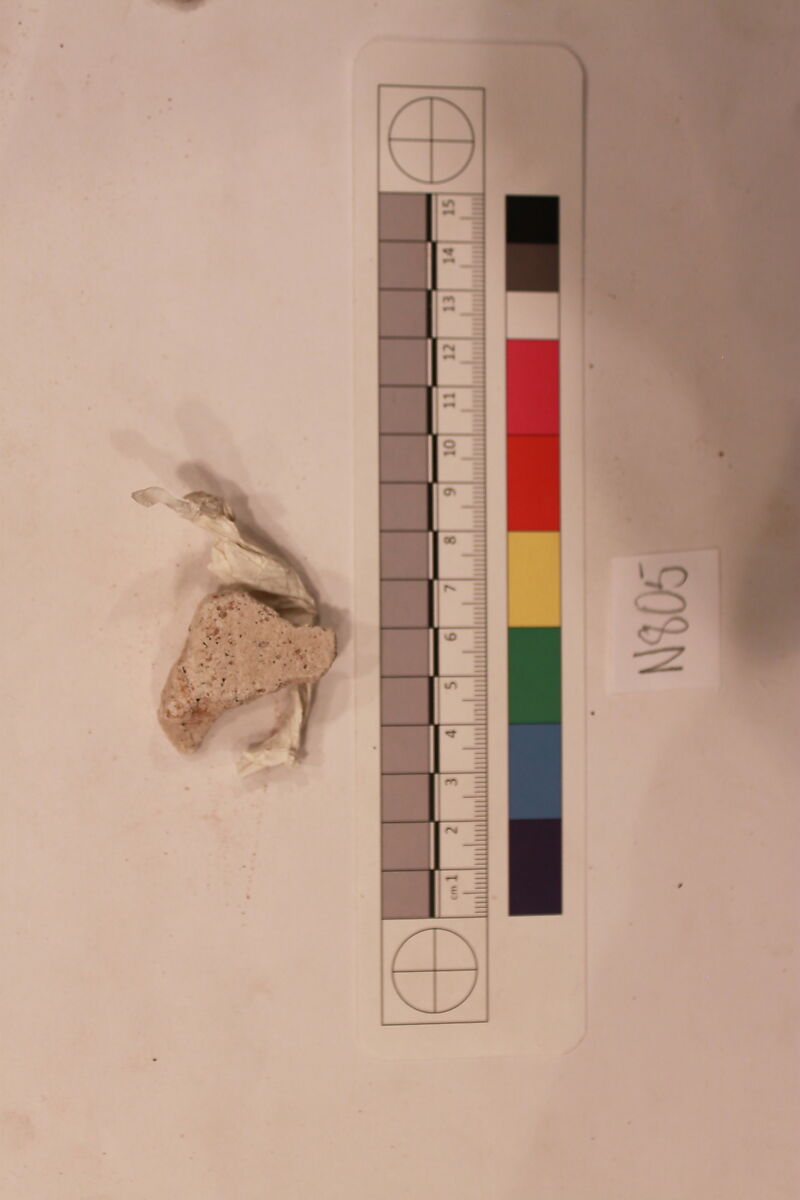 Stucco Fragment, Stucco; carved, painted