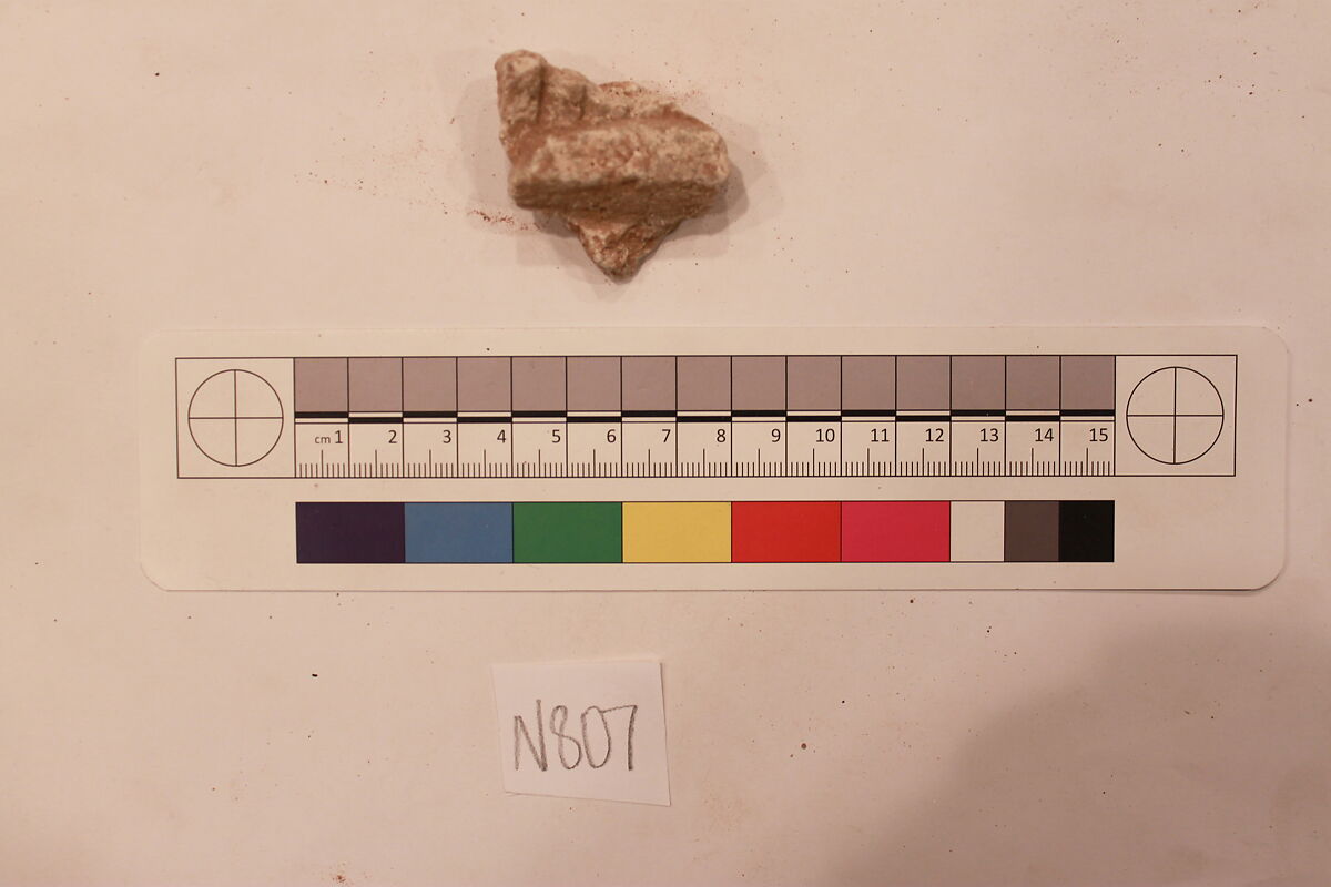 Stucco Fragment, Stucco; carved 