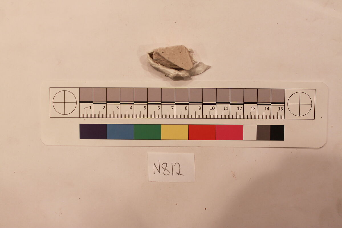 Stucco Fragment, Stucco; carved, painted