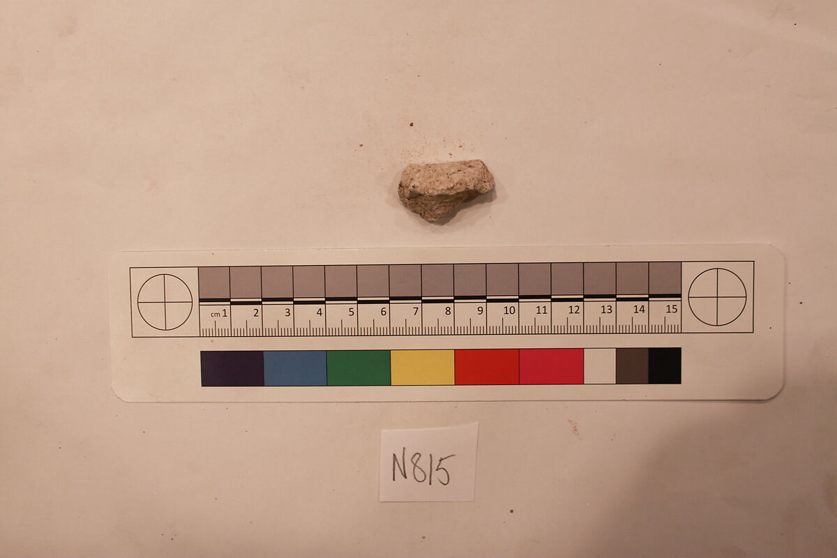 Stucco Fragment, Stucco; carved 