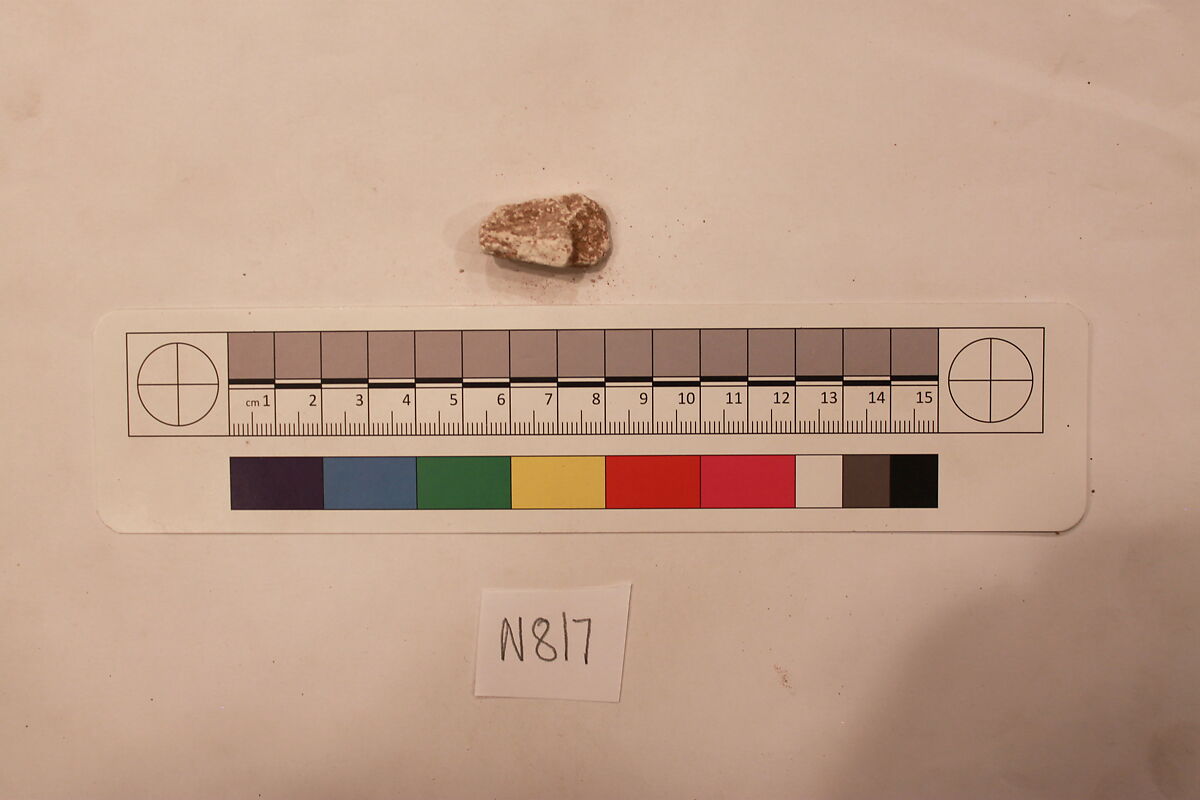 Stucco Fragment, Stucco; carved 