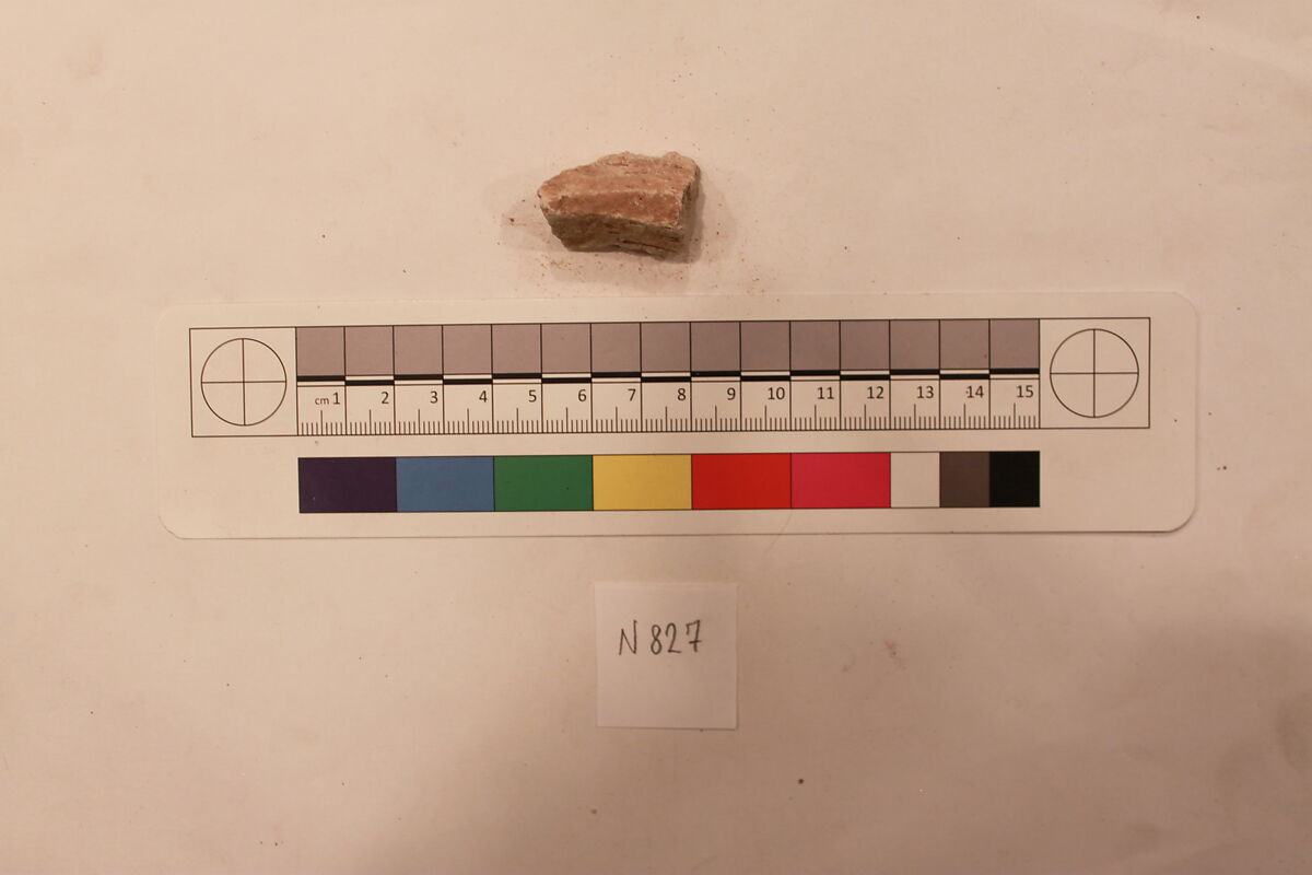 Stucco Fragment, Stucco; carved 