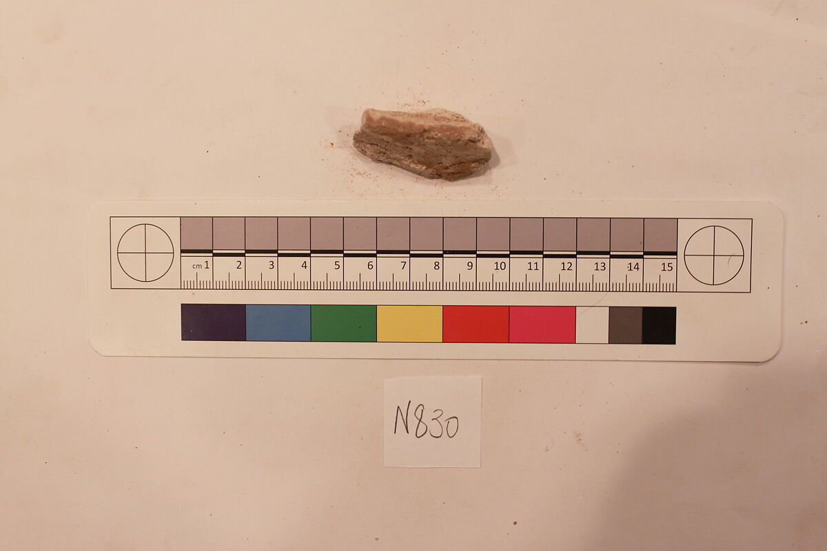 Stucco Fragment, Stucco; carved 