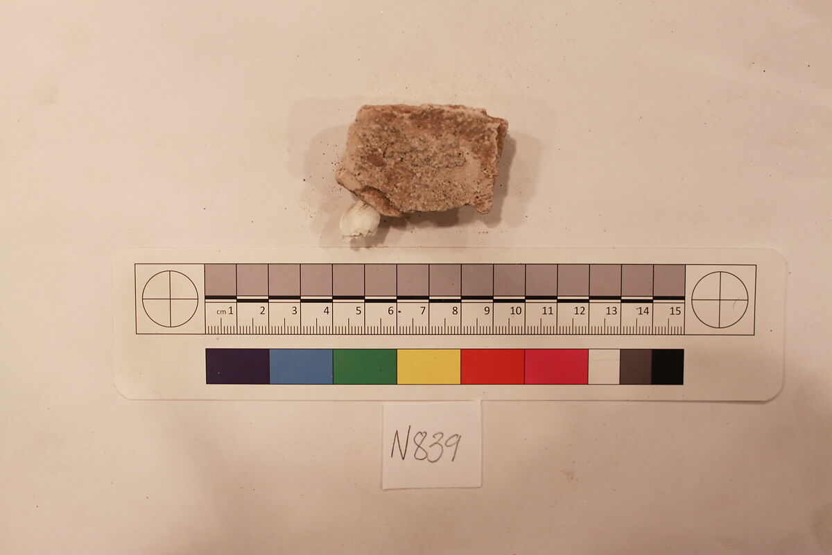 Stucco Fragment, Stucco; carved