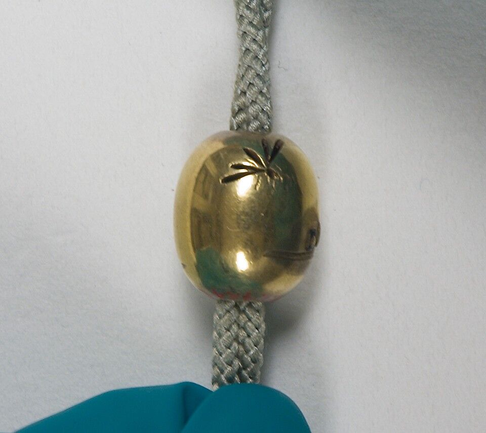 Ojime, Gilt copper, Japan