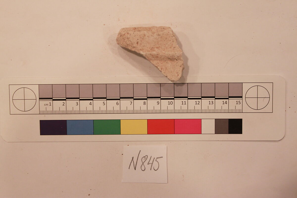 Stucco Fragment, Stucco; carved, painted