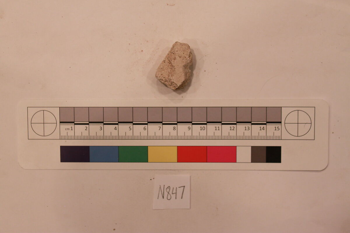 Stucco Fragment, Stucco; carved