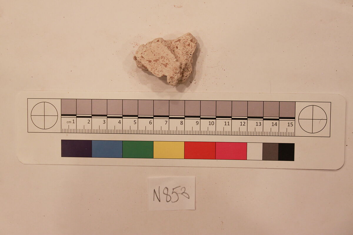 Stucco Fragment, Stucco; carved