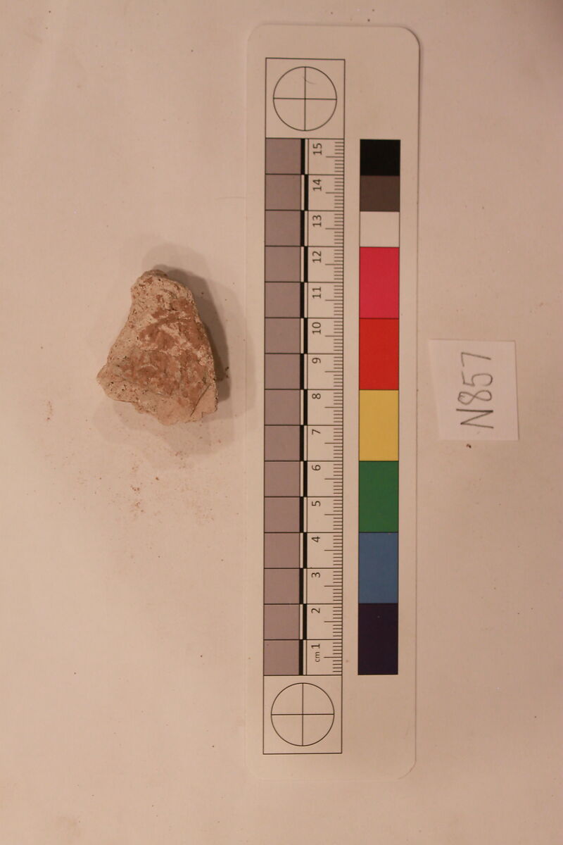 Stucco Fragment, Stucco; carved