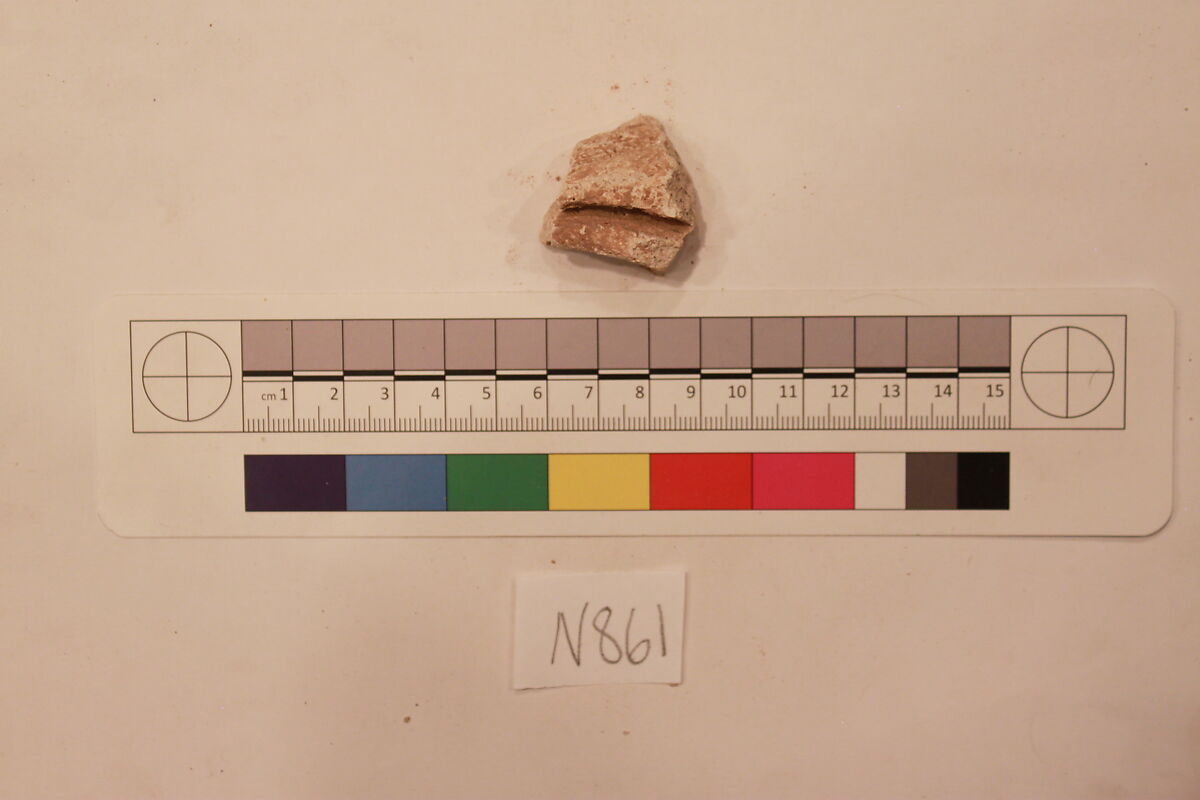 Stucco Fragment, Stucco; carved 