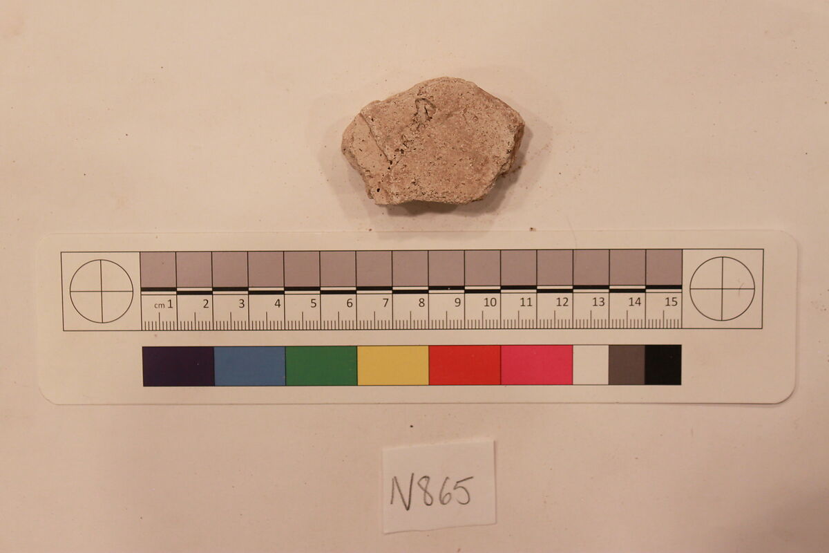 Stucco Fragment, Stucco; carved, painted?