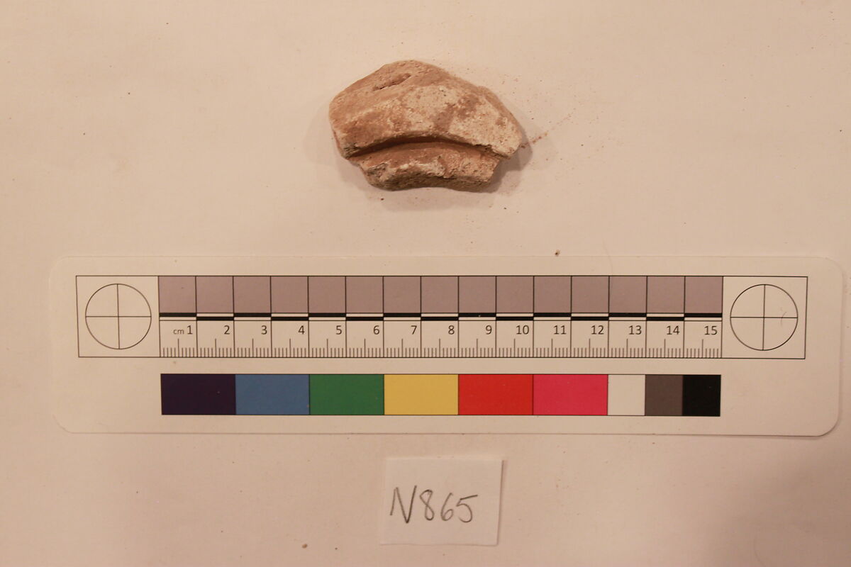 Stucco Fragment, Stucco; carved, painted? 