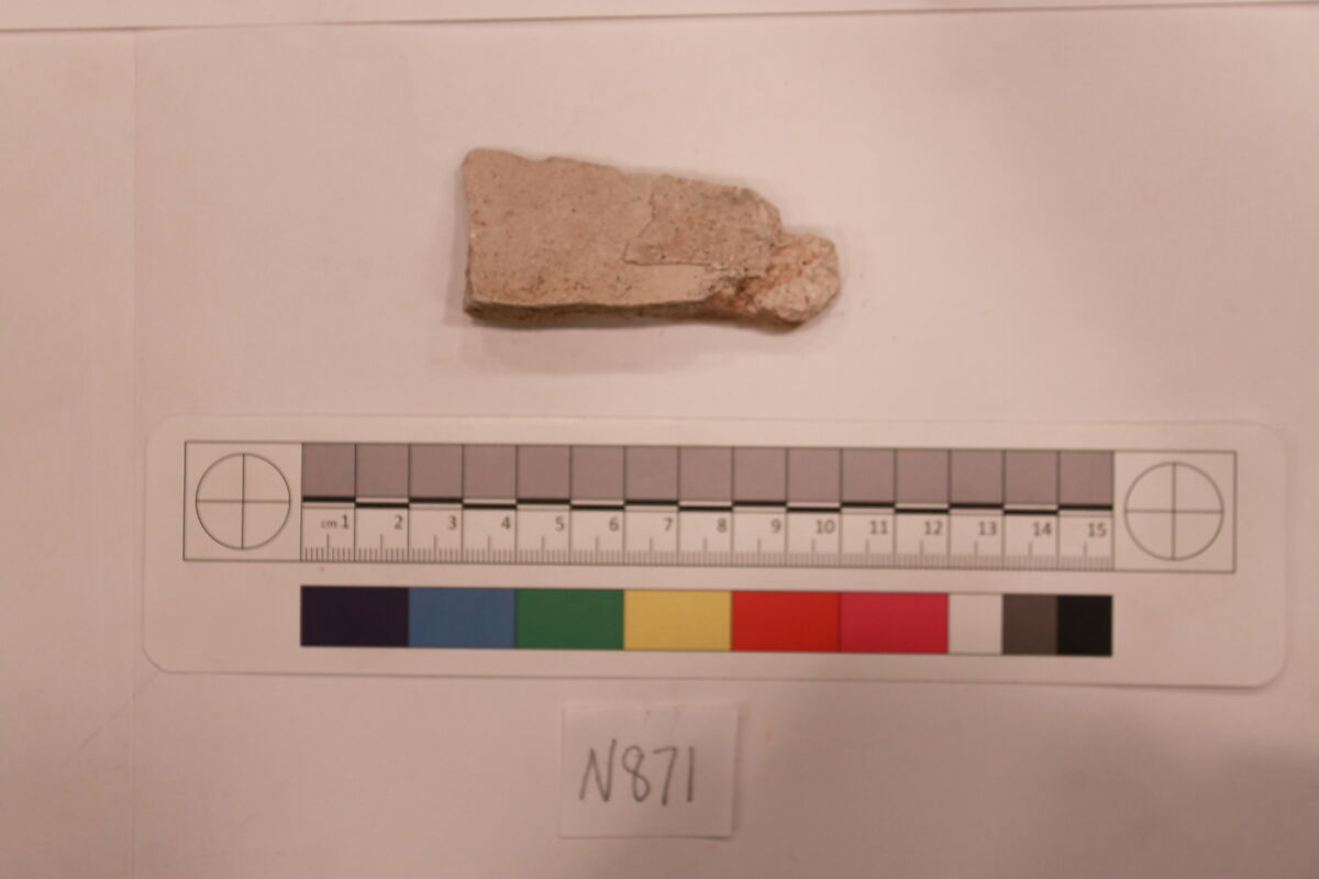 Stucco Fragment, Stucco; carved