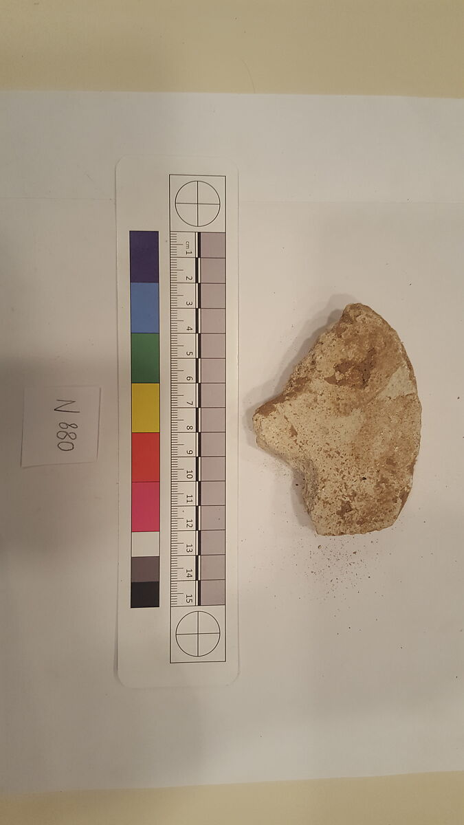 Stucco Fragment, Stucco; carved
