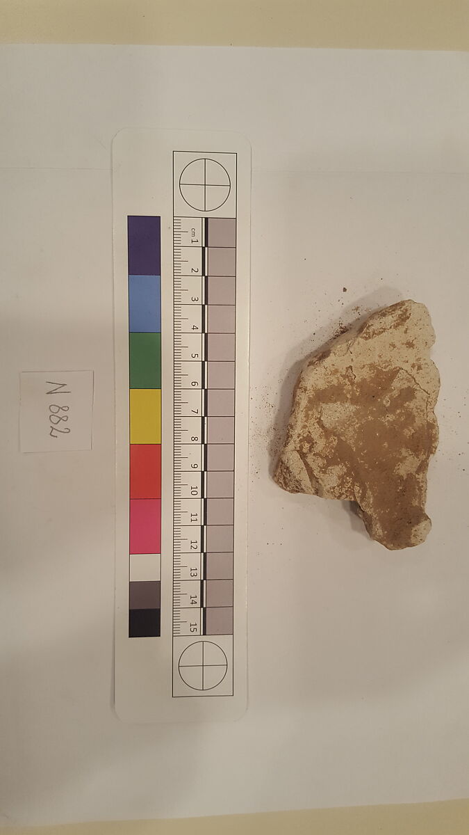 Stucco Fragment, Stucco; carved