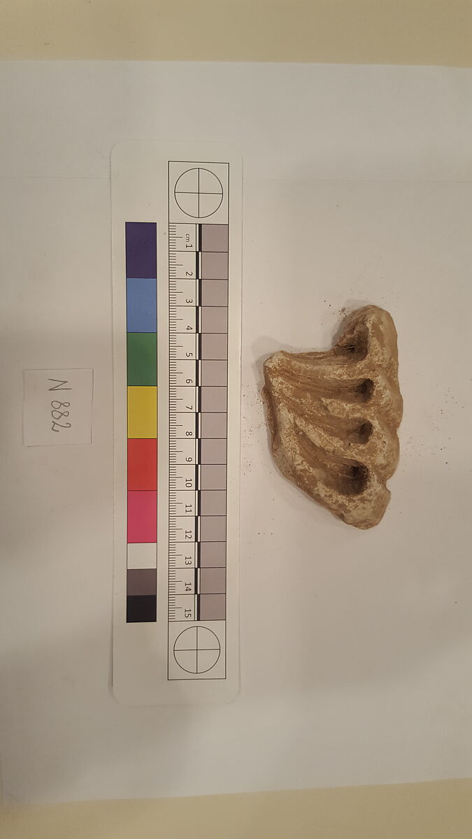 Stucco Fragment, Stucco; carved 