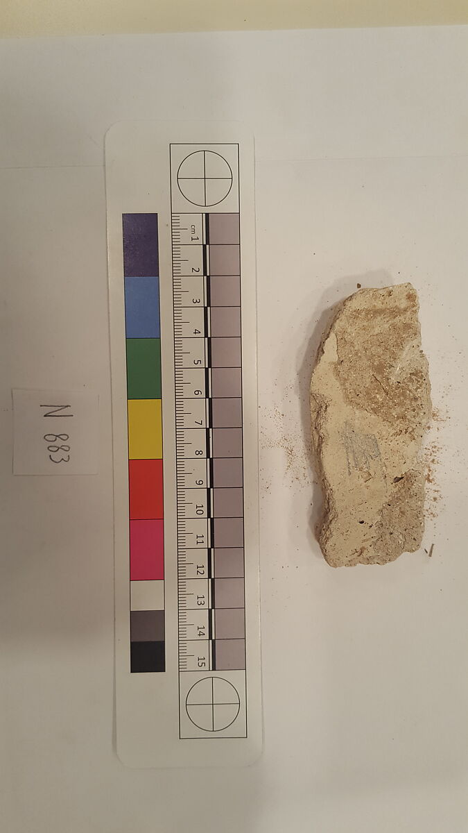 Stucco Fragment, Stucco; carved
